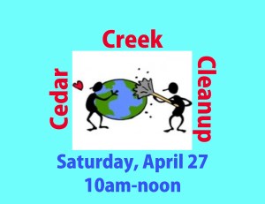 Cedar Creek cleanup 2013