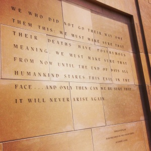 Reagan quote at Holocaust Museum