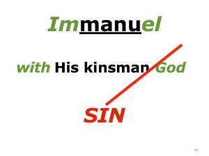 Immanuel & sin