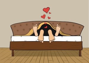 Married couple in bed