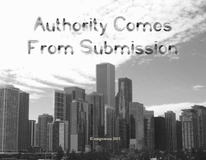 Authority comes from submission