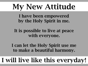 My new attitude