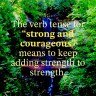 Define strong and&nbsp;courageous