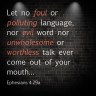 Ephesians 4.29a