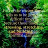 Spiritual stamina