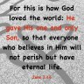 John 3.16 NLT
